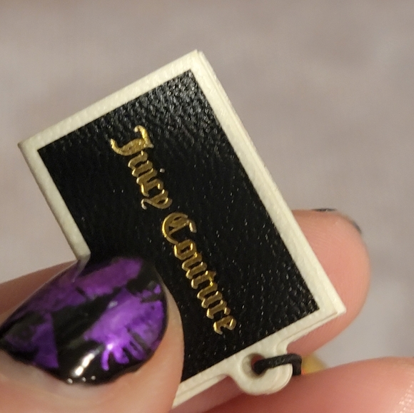 Juicy Couture Pave Double Wrap Bracelet Goldtone/Rhinestone Juicy Logo - Picture 8 of 9